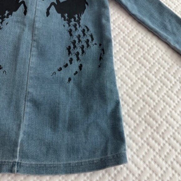Chloe Denim Horse Dress - Picture 4 of 7